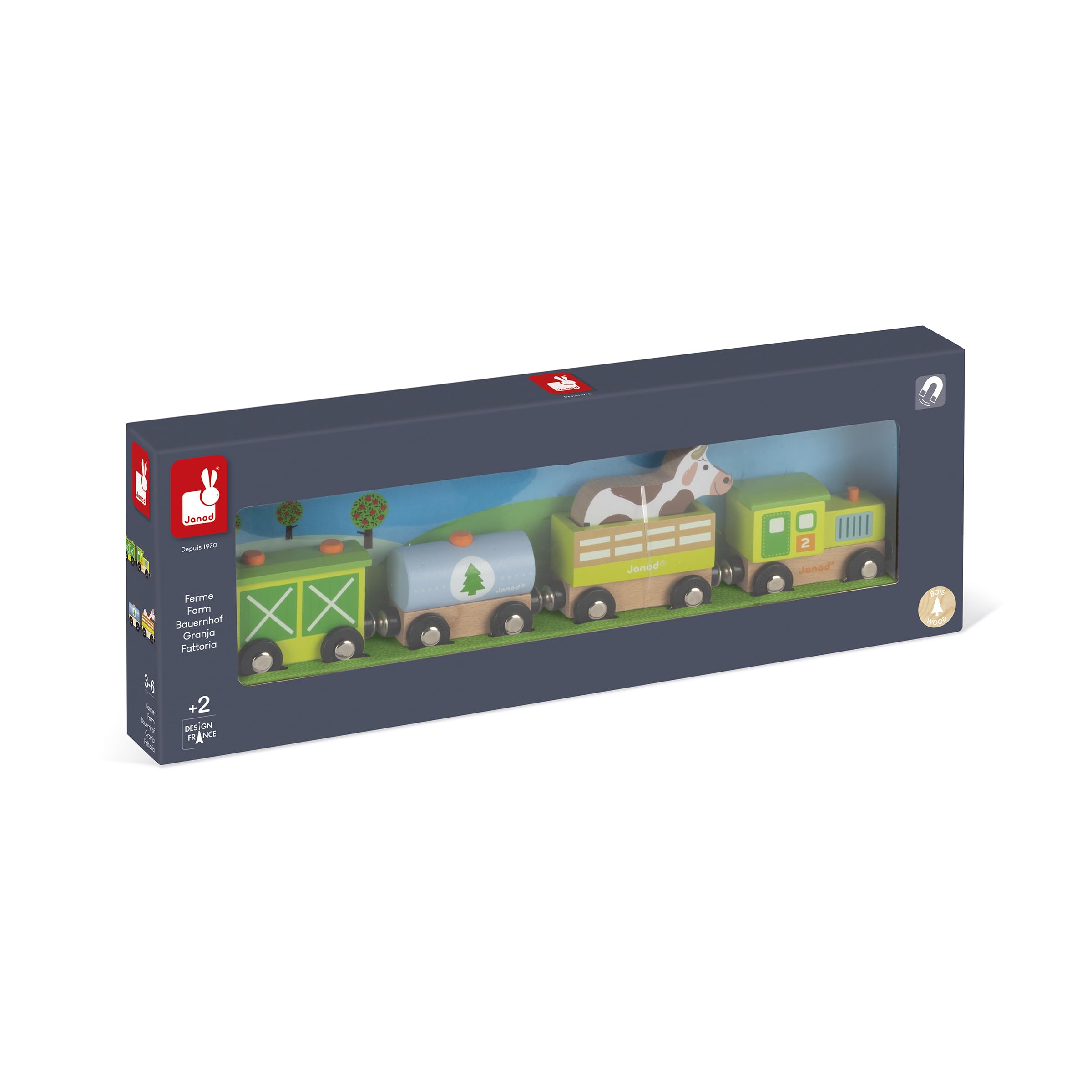 janod-story-j08578-set-train-de-la-ferme-en-bois-5-figurines-magn-tiques image 6