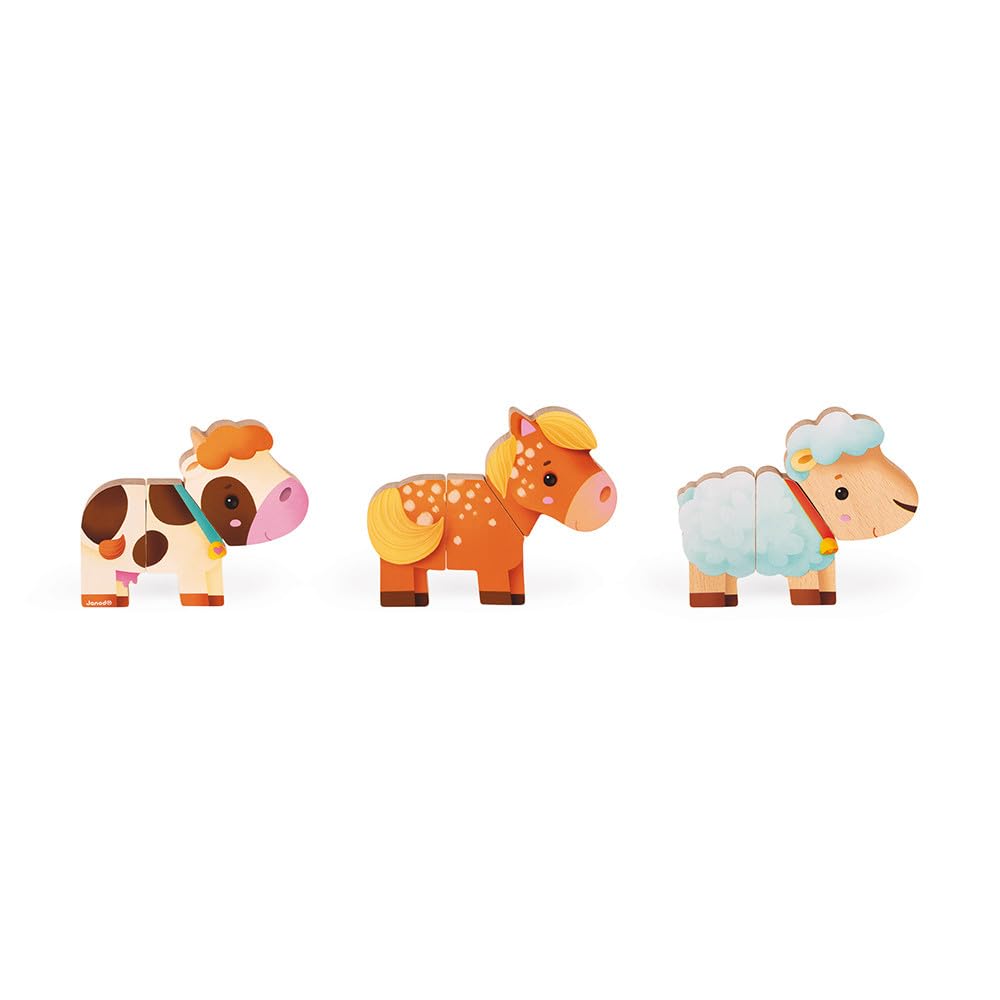 janod-funny-magnets-j08058-animaux-de-la-ferme-magn-tiques-en-bois-d-s-18-mois image 5