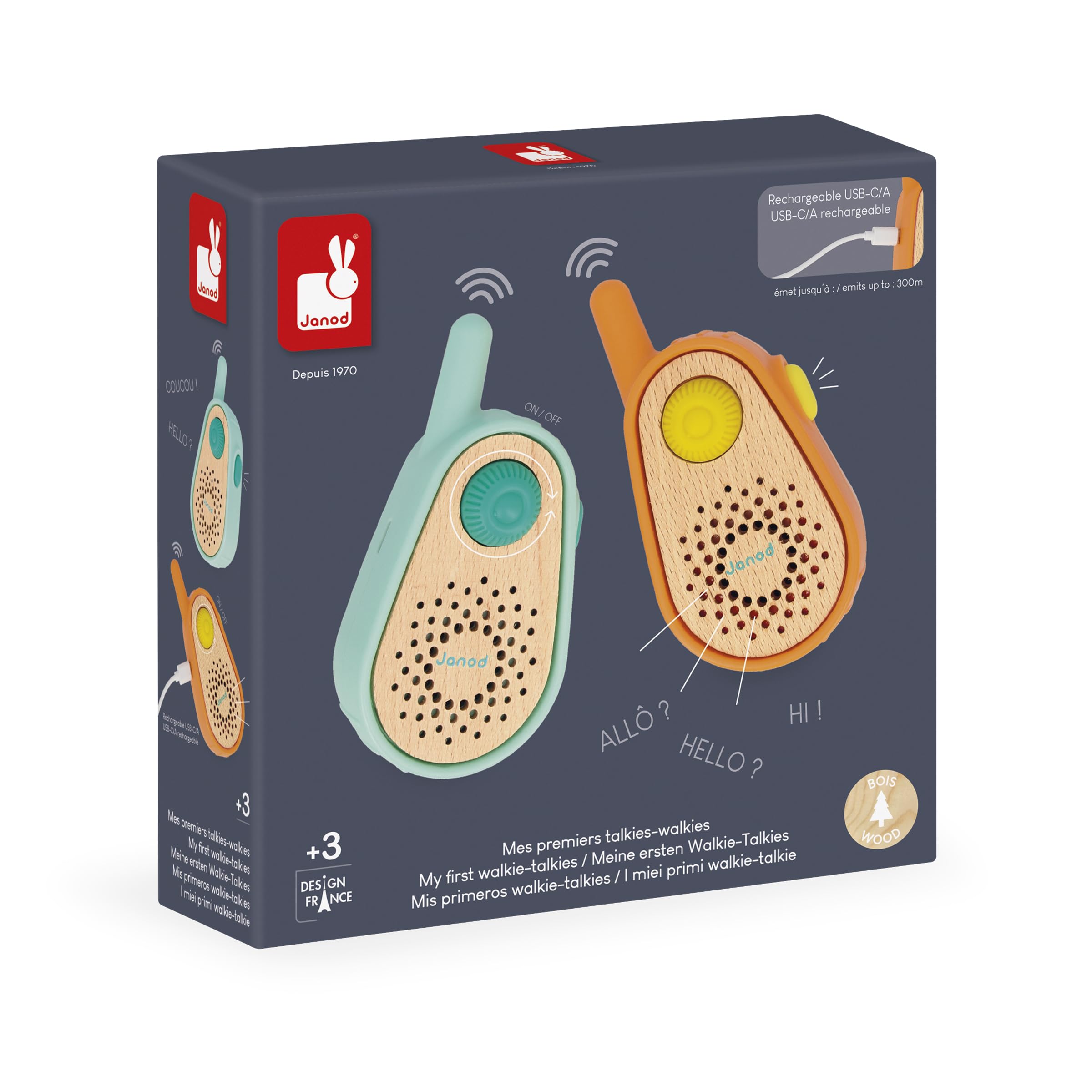 janod-mon-premier-talkie-walkie-enfant-rechargeable-300-m image 6