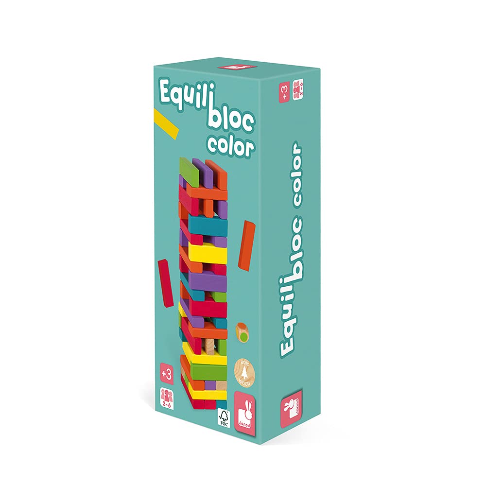 janod-equilibloc-color-blocs-de-construction-en-bois-jeu-d-adresse-60-pi-ces image 3