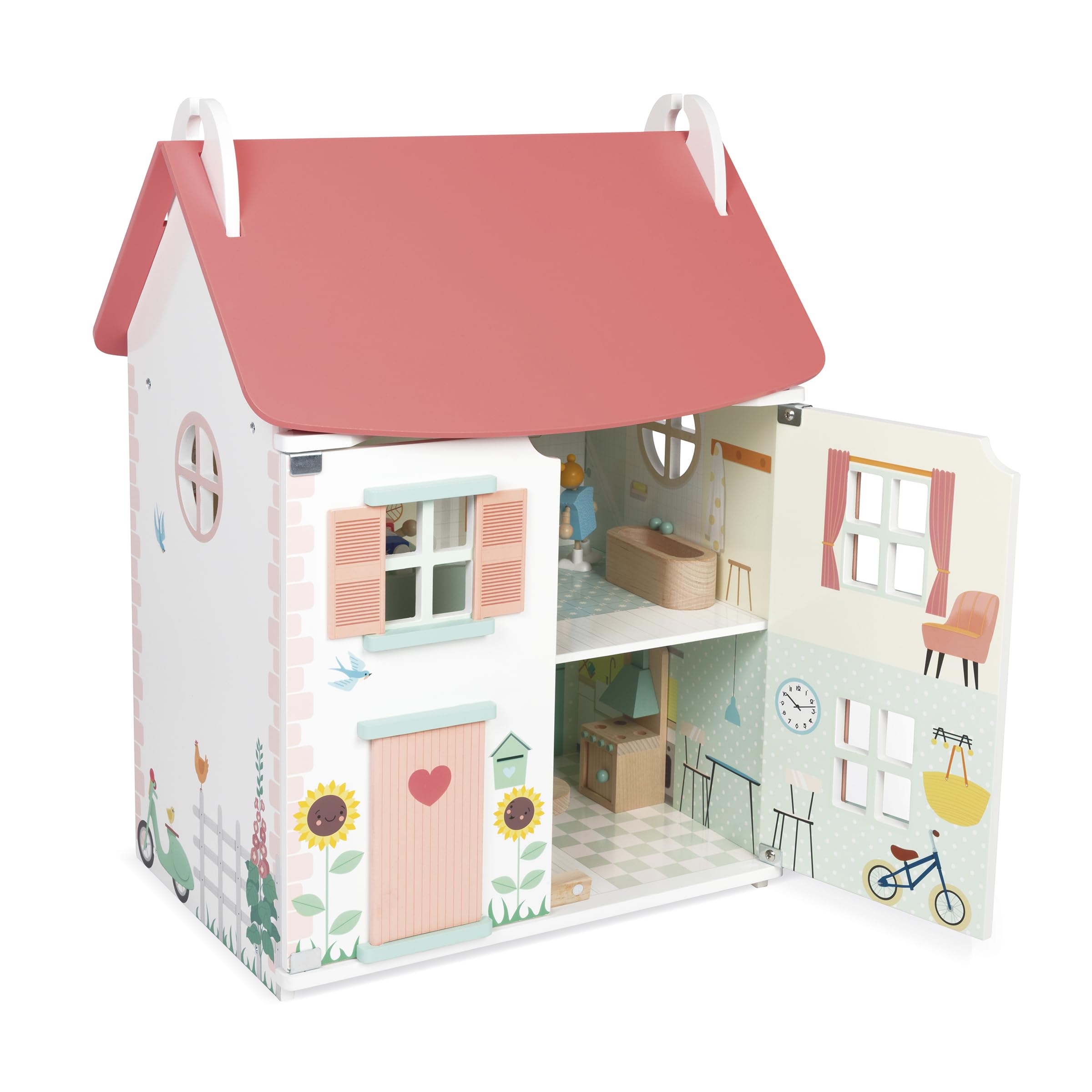 janod-ma-premi-re-maison-de-poup-e-en-bois-3-tages-11-accessoires-4-personnages- image 1