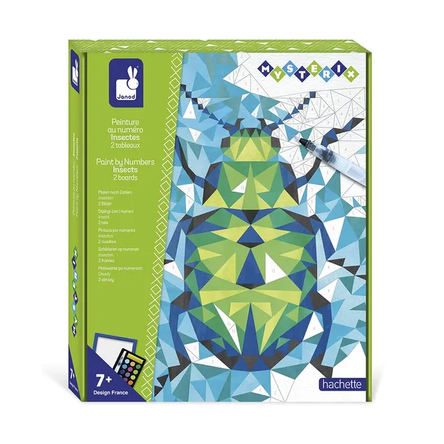 janod-mysterix-j07980-coffret-peinture-par-num-ro-insectes-2-tableaux-aquarelle- image 1