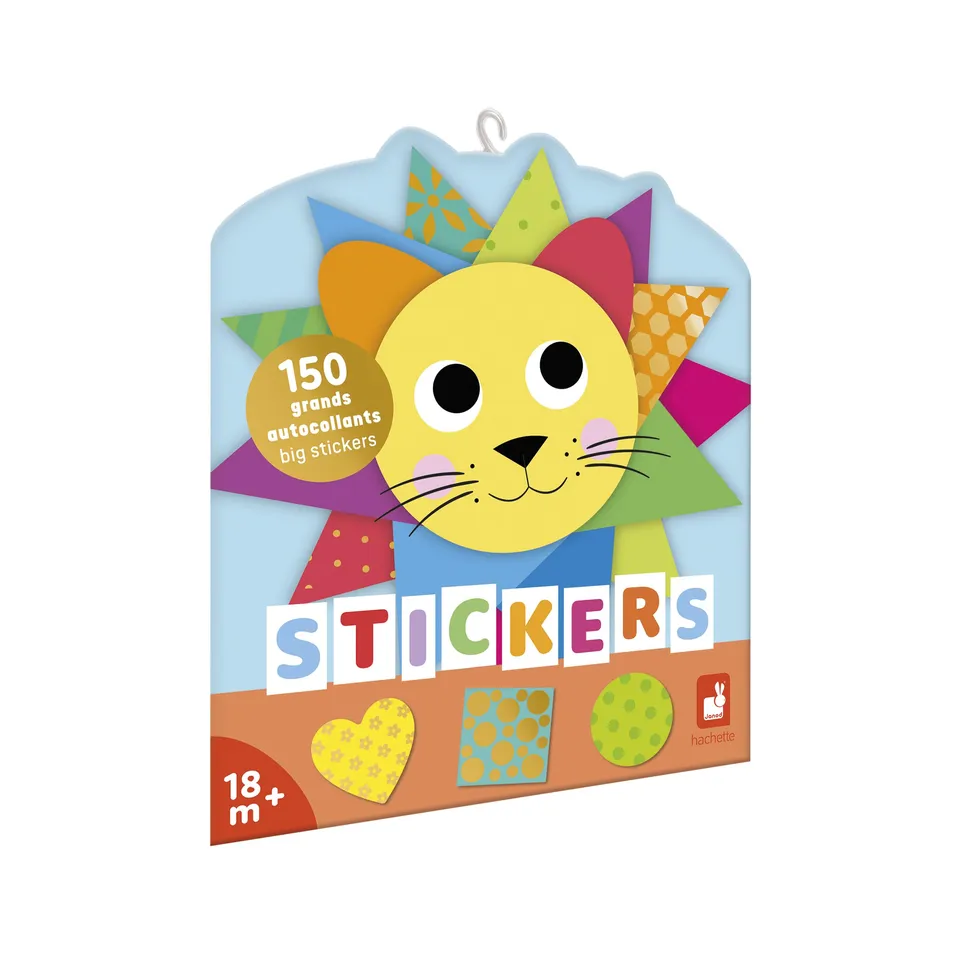 janod-150-grandes-gommettes-j09194-formes-g-om-triques-d-s-18-mois image 1