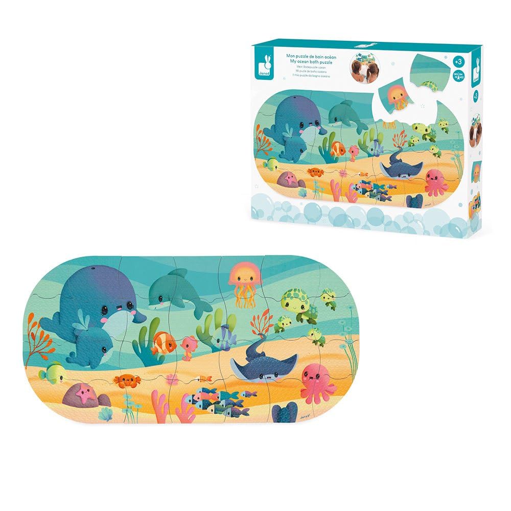 janod-j04727-puzzle-de-bain-28-pi-ces-flottantes-animaux-marins image 2