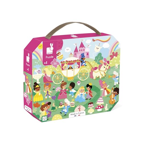 janod-puzzle-enfant-36-pi-ces-princesses-avec-valisette image 5