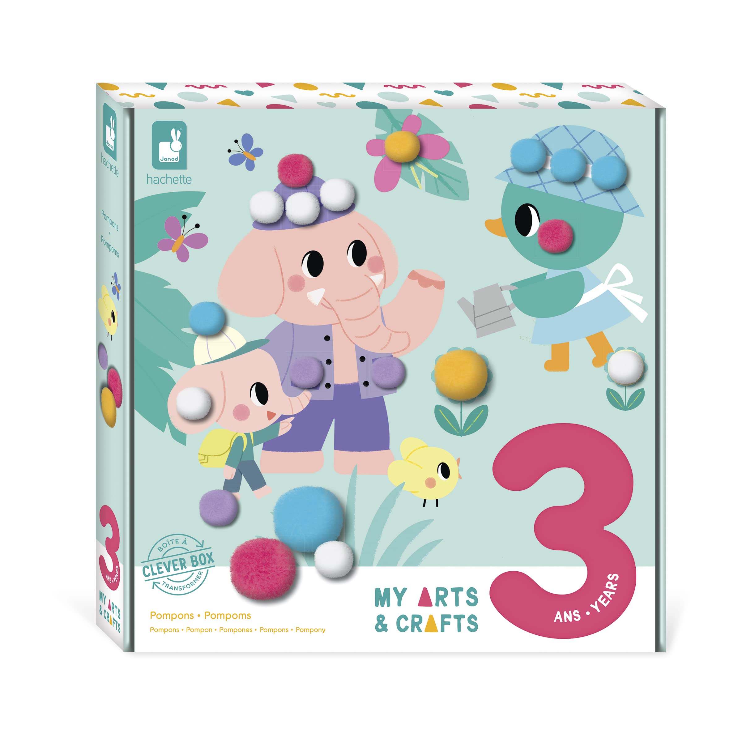 janod-my-arts-crafts-coffret-pompon-j07741-kit-loisir-cr-atif-4-tableaux image 1