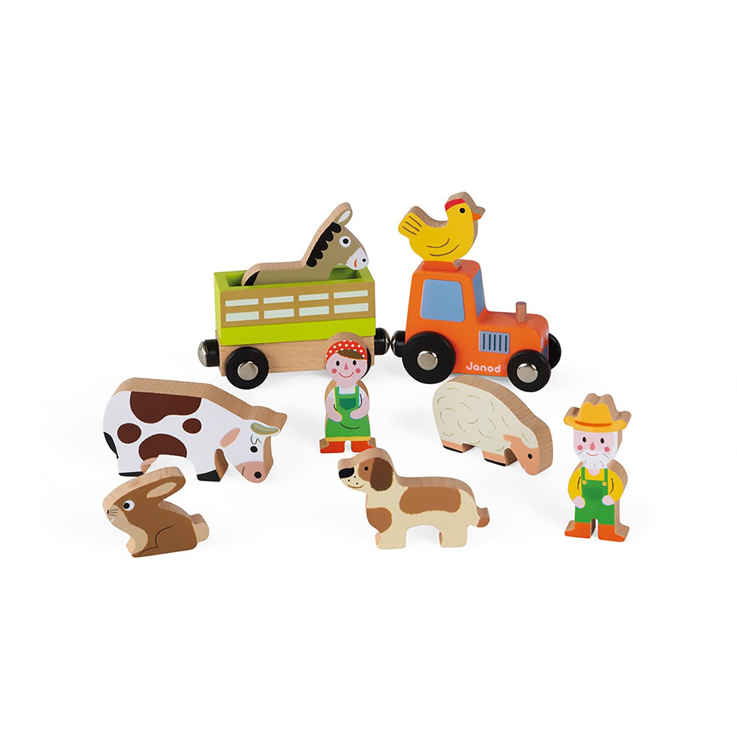 janod-ferme-des-animaux-story-j08577-ferme-construire-10-figurines-bois image 4