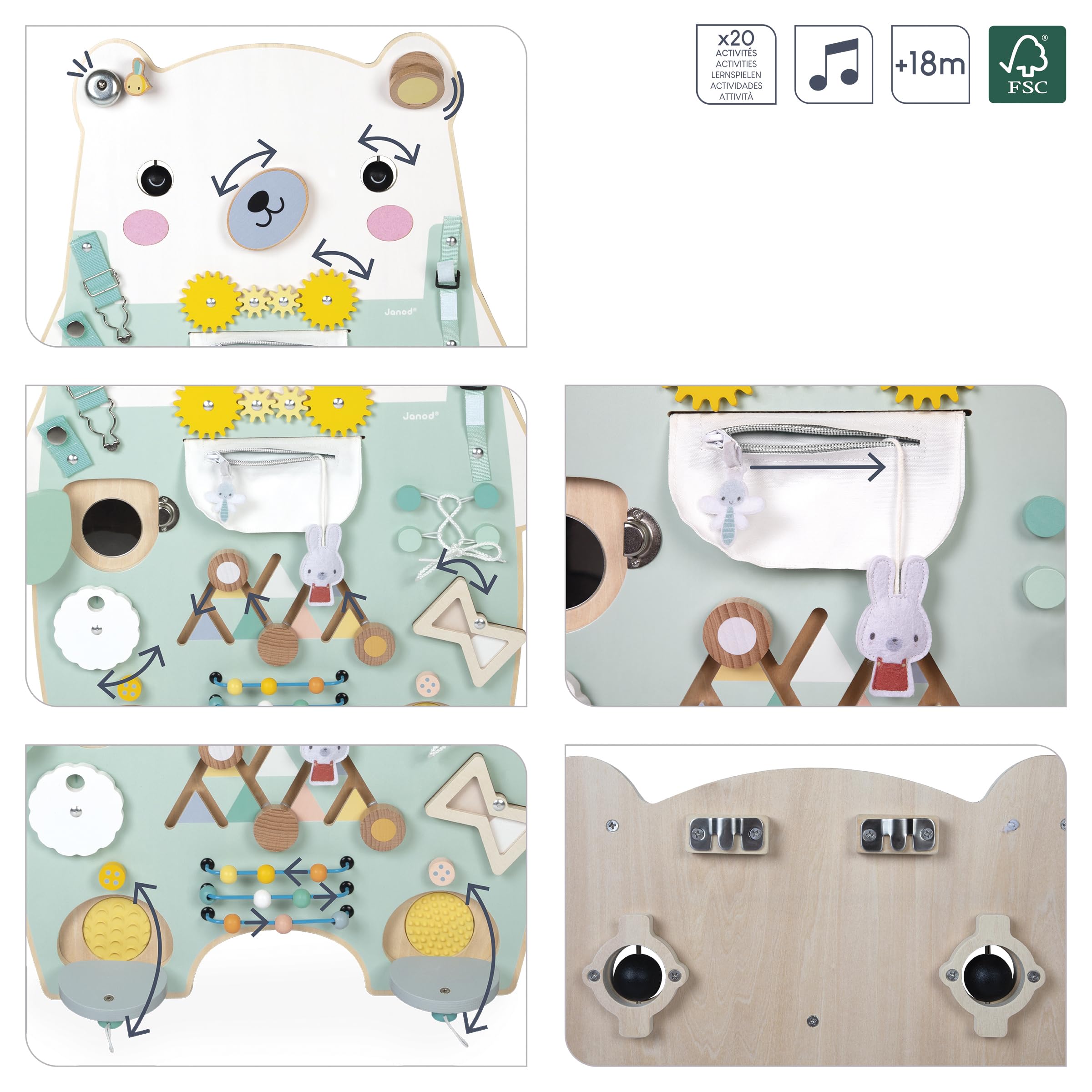 janod-busy-board-ourson-j05162-grande-planche-d-activit-bois-20-activit-s-60-cm image 5