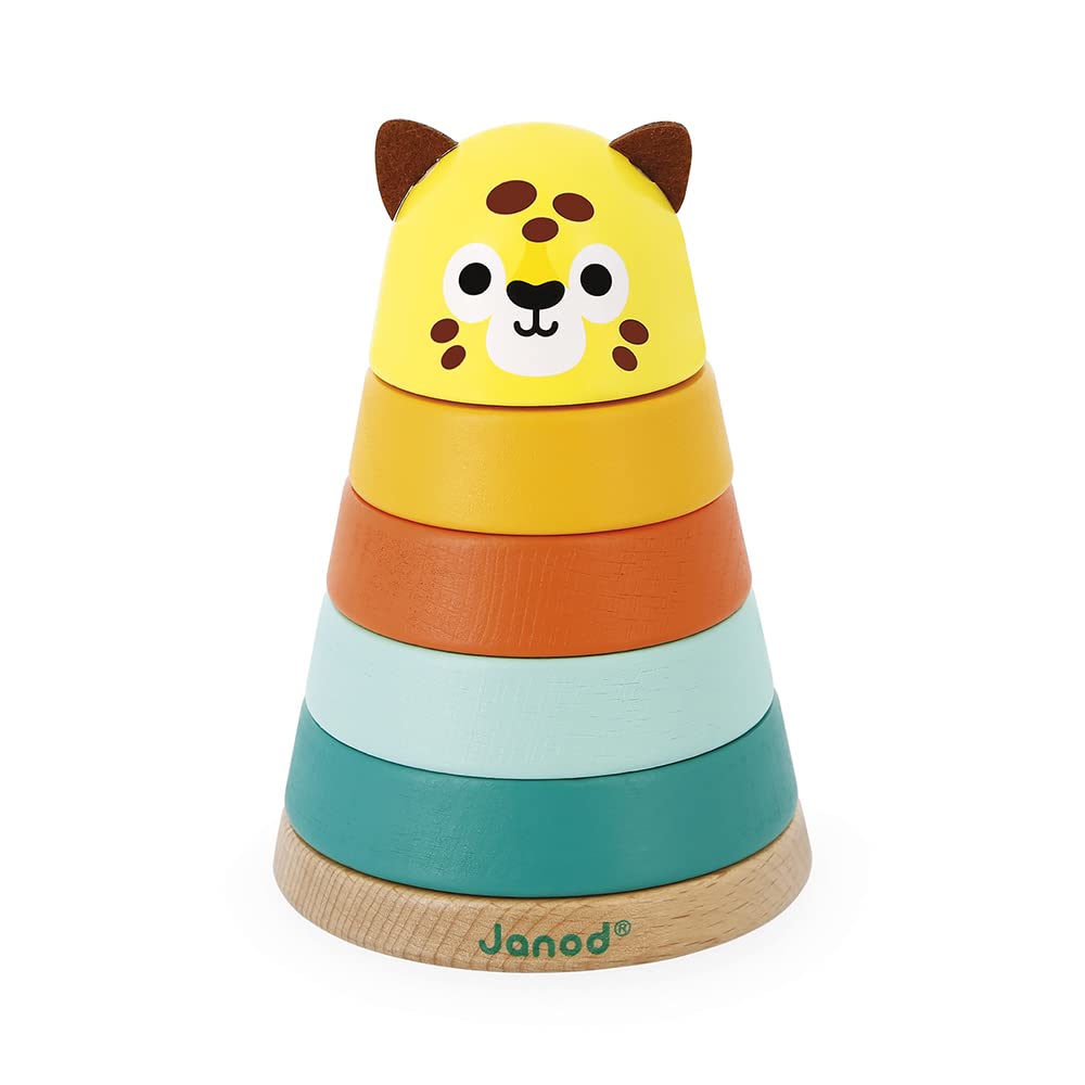 janod-tropik-j08261-empilable-jaguar-en-bois-5-anneaux-d-s-1-an image 1