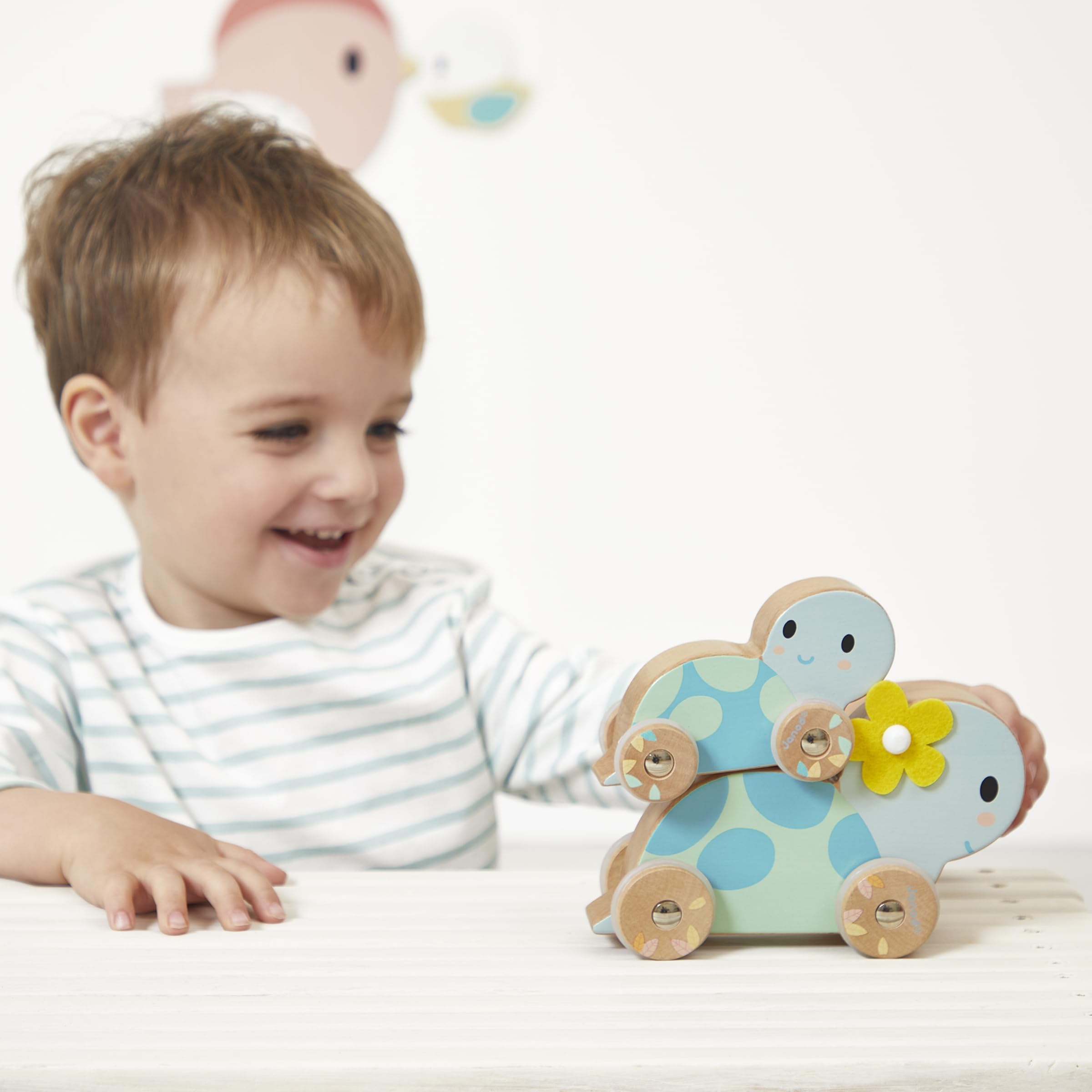 janod-j05148-set-de-2-tortues-en-bois-rouler-roues-silencieuses-d-s-1-an image 5