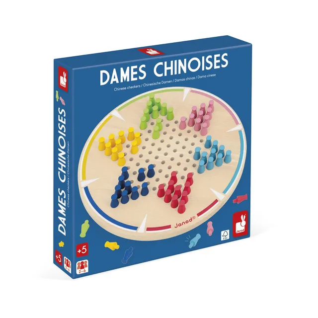 janod-mes-premi-res-dames-chinoises-jeu-de-soci-t-bois-60-pions-2-6-joueurs image 1