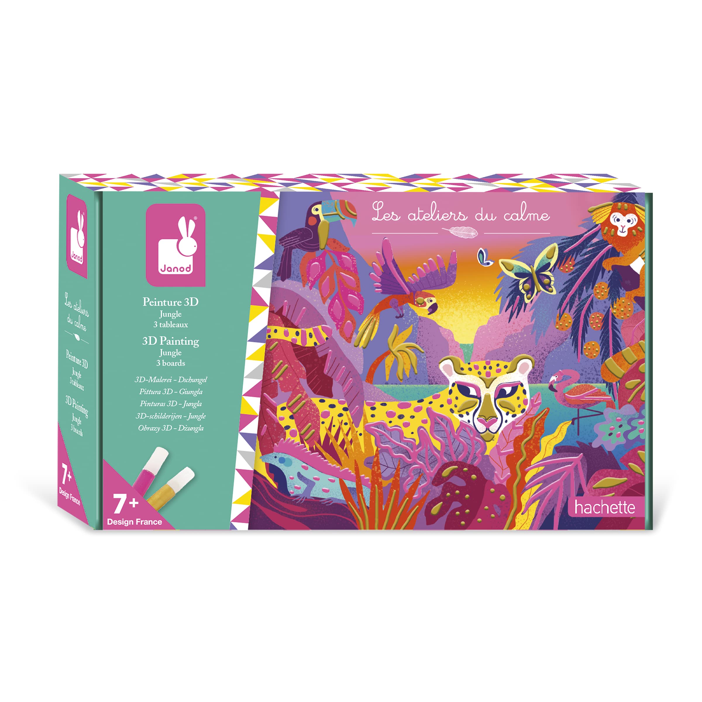 janod-les-ateliers-du-calme-j07950-peinture-3d-jungle-3-tableaux image 1