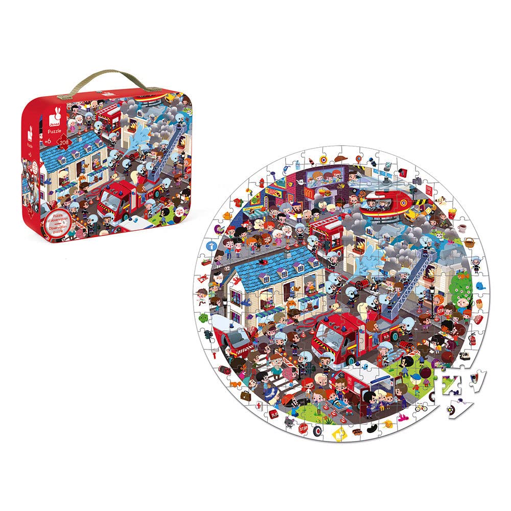 janod-j02793-puzzle-d-observation-rond-pompiers-de-l-extr-me-208-pi-ces-d-s-6-an image 3