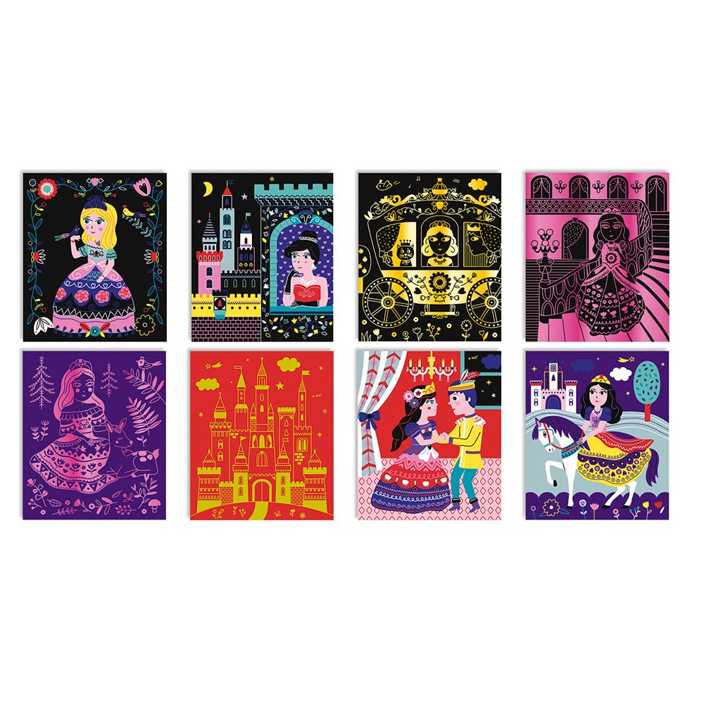 janod-j07893-kit-cr-atif-scratch-art-jolies-princesses-8-tableaux-gratter image 2
