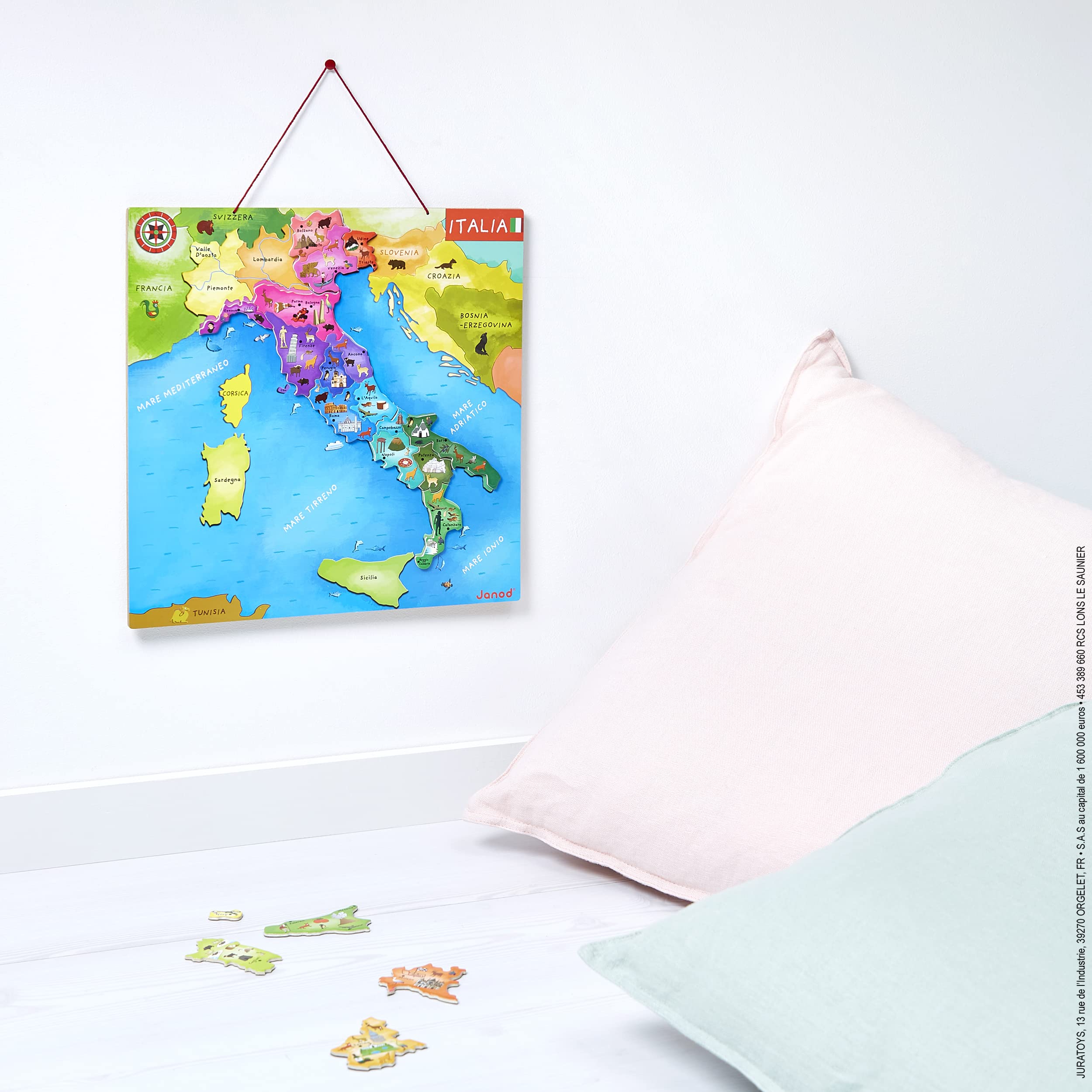 janod-carte-d-italie-magn-tique-j05488-puzzle-bois-20-pi-ces-7-12-ans image 2