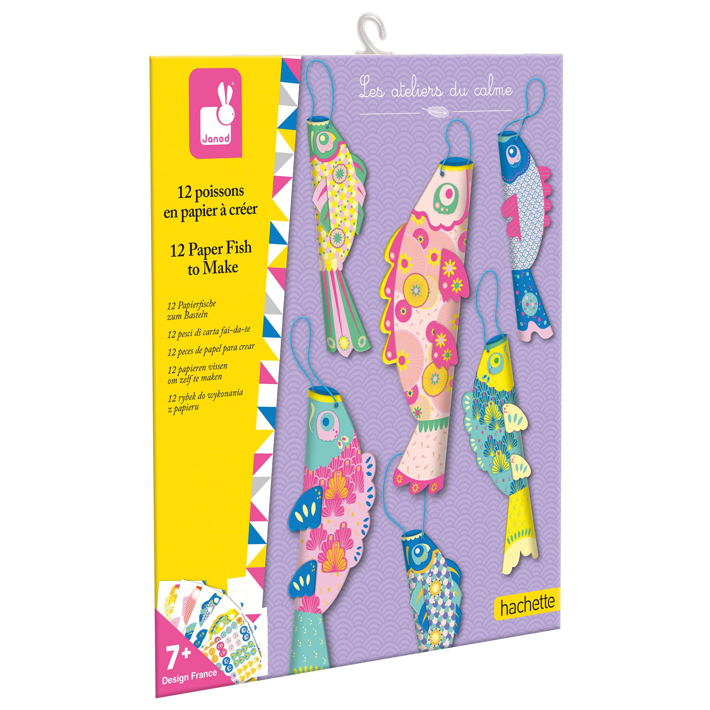 janod-les-ateliers-du-calme-poissons-en-papier-cr-er-kit-12-poissons image 1