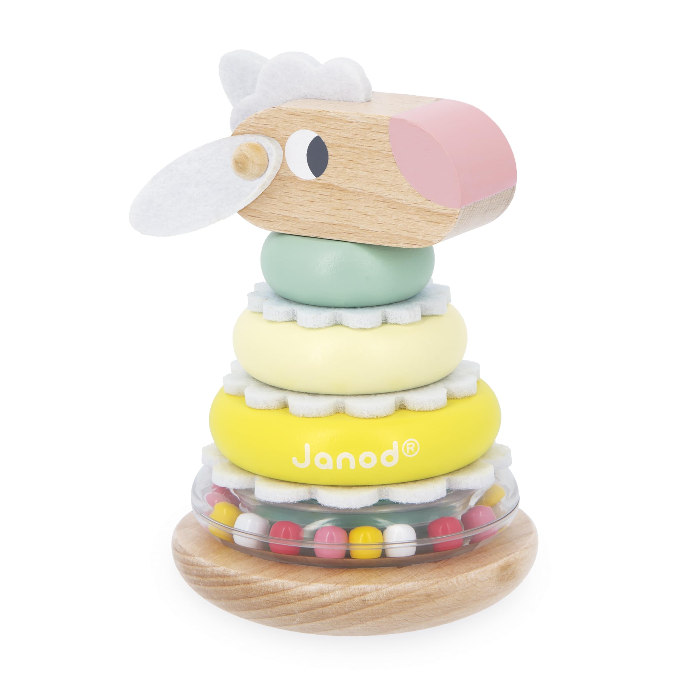 janod-empilable-culbuto-mouton-bois-9-pi-ces-12-mois image 1