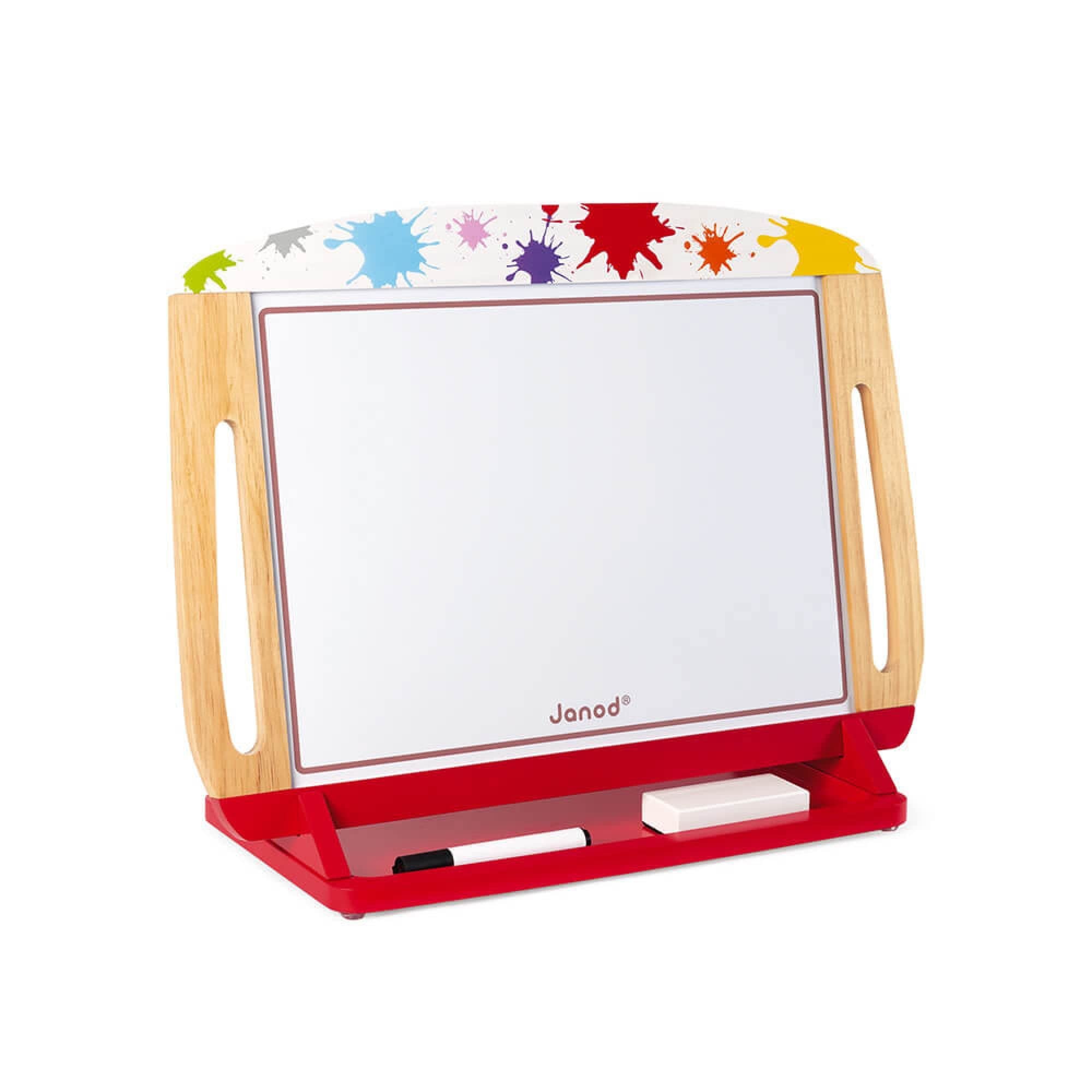 janod-ardoise-de-table-splash-ardoise-double-face-magn-tique-et-craie image 1