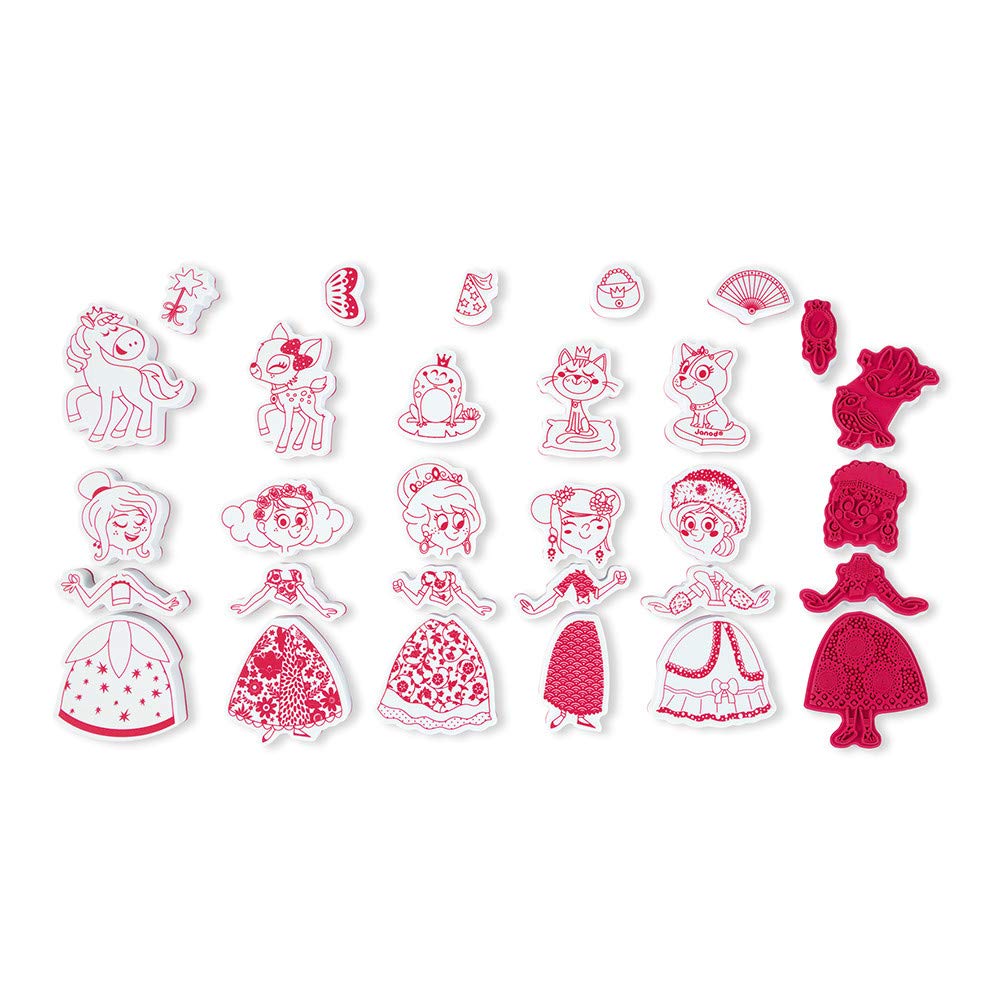 janod-stampinoo-ladies-coffret-30-tampons-mousse-encreur image 1