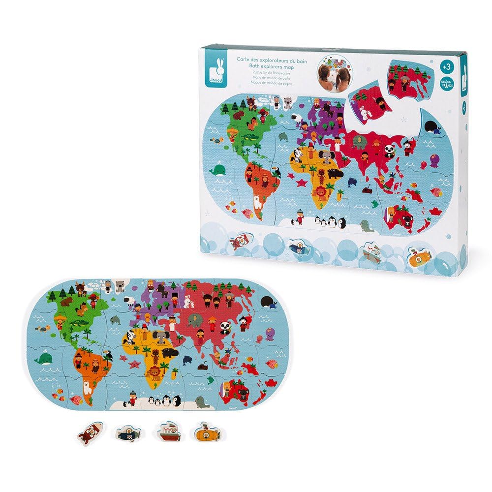 janod-carte-des-explorateurs-puzzle-de-bain-28-pi-ces-mousse-4-v-hicules image 3
