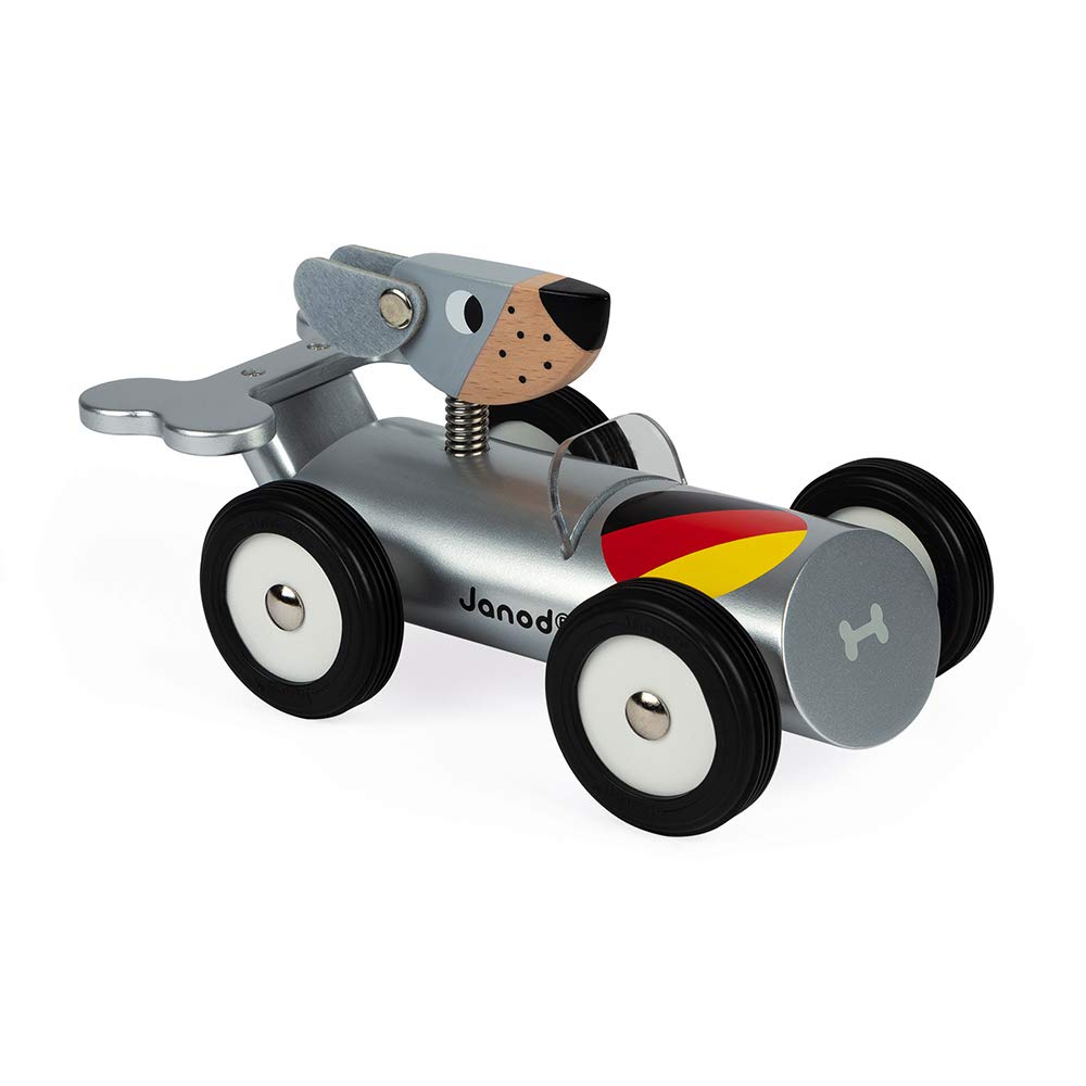 janod-spirit-car-hans-voiture-chien-en-bois-massif-allemagne image 1