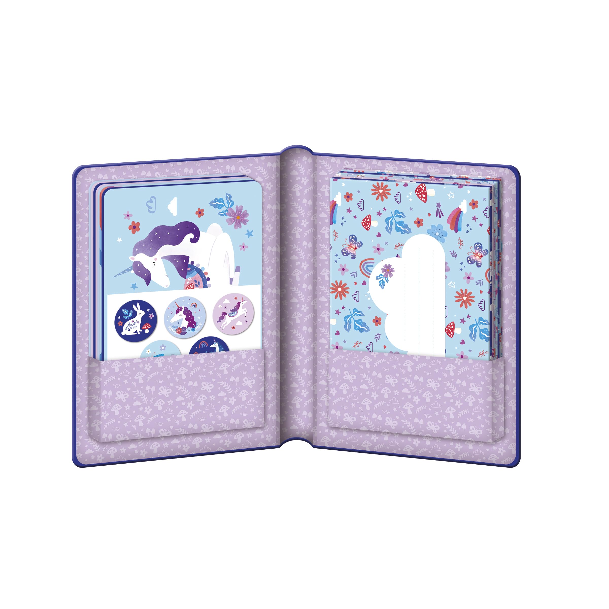 janod-j08933-set-8-invitations-anniversaire-licorne-dreamland image 3