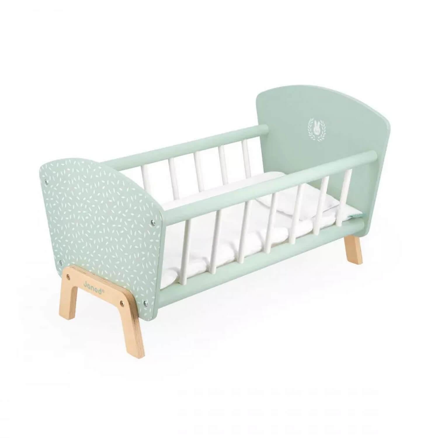 janod-j05902-lit-zen-en-bois-fsc-pour-poupon-jusqu-42-cm-avec-oreiller-lapin image 5