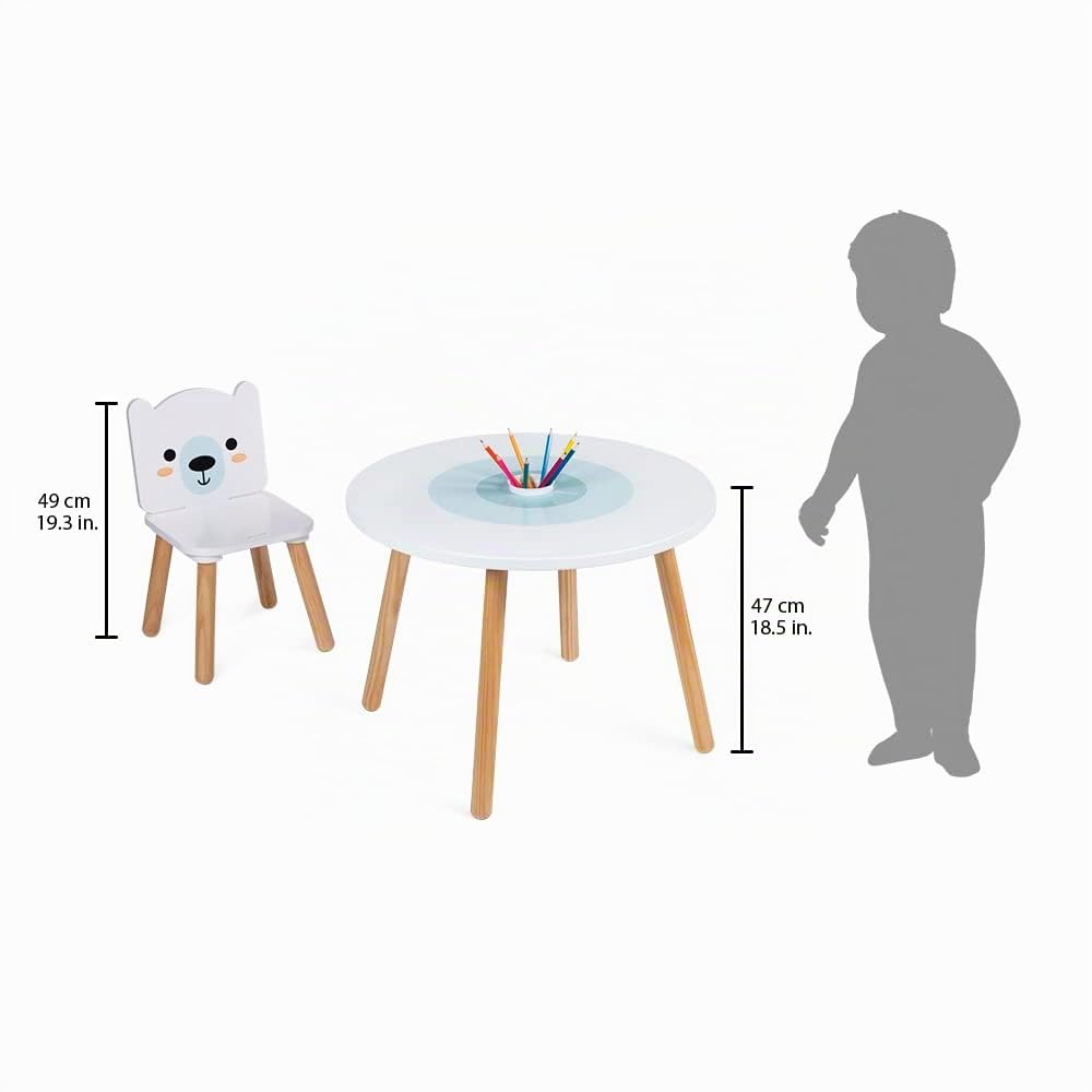 janod-j09650-table-et-2-chaises-banquise-en-bois-3-6-ans-ours-et-pingouin image 5