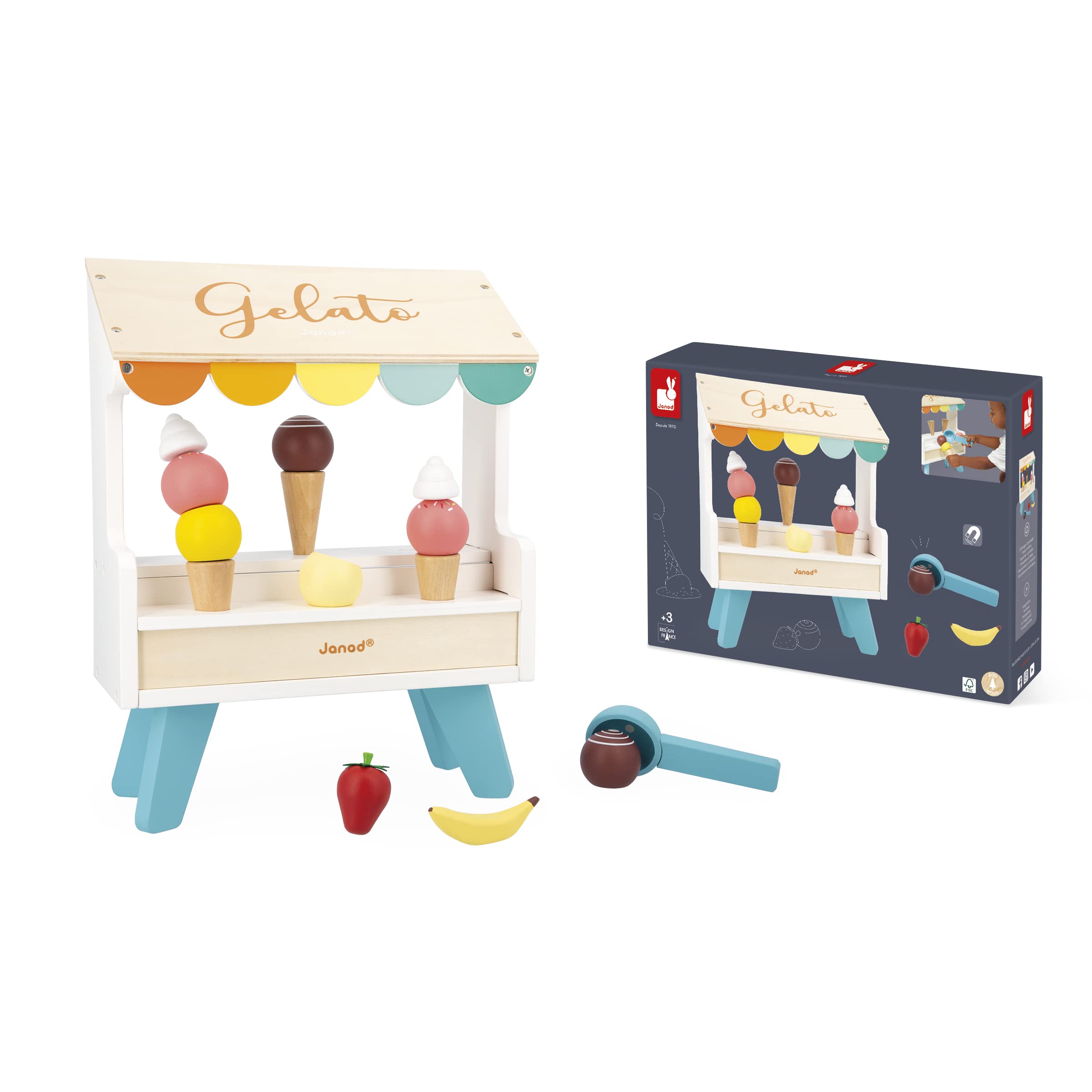 janod-j06558-stand-de-glaces-en-bois-jouet-d-imitation-14-accessoires-magn-tique image 5
