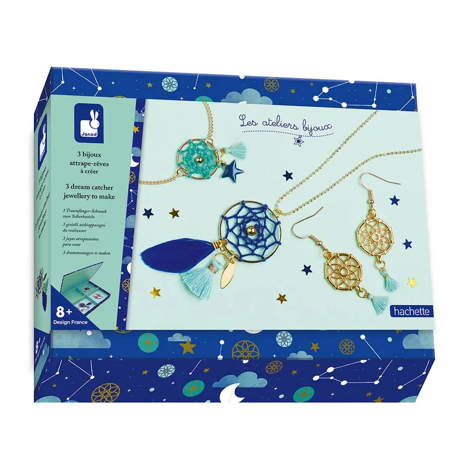 janod-les-ateliers-bijoux-attrape-r-ves-j07933-coffret-3-bijoux-cr-er-d-s-8-ans image 1