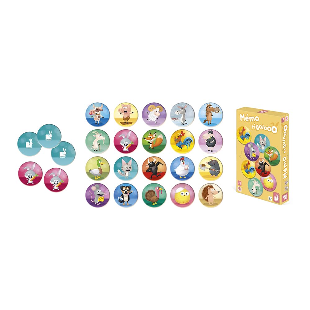 janod-m-mo-rigolooo-j02736-jeu-de-m-moire-animaux-40-cartes image 4