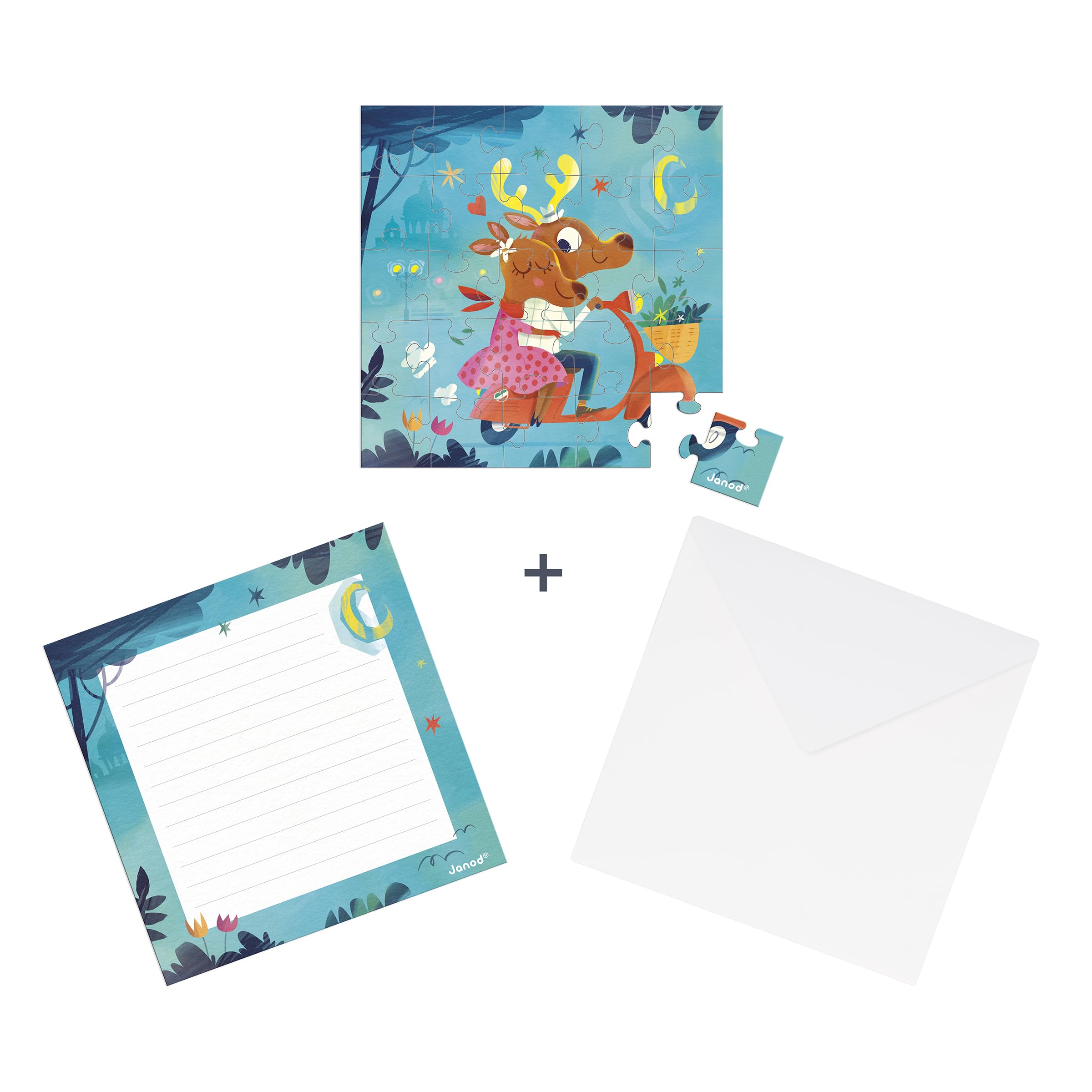janod-carte-de-v-ux-puzzle-25-pi-ces-dolce-vita-cartonnette-enveloppe image 2