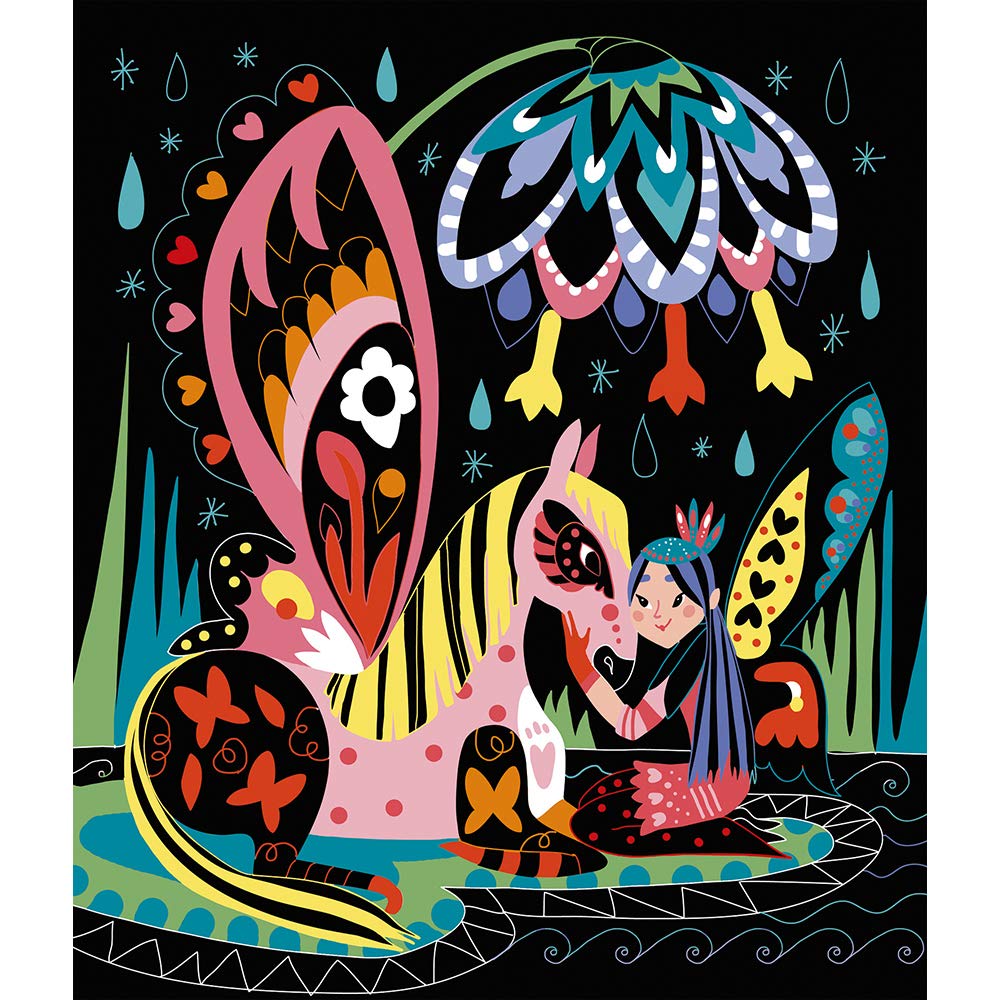 janod-j07895-kit-cr-atif-scratch-art-chevaux-et-licornes-8-tableaux image 7