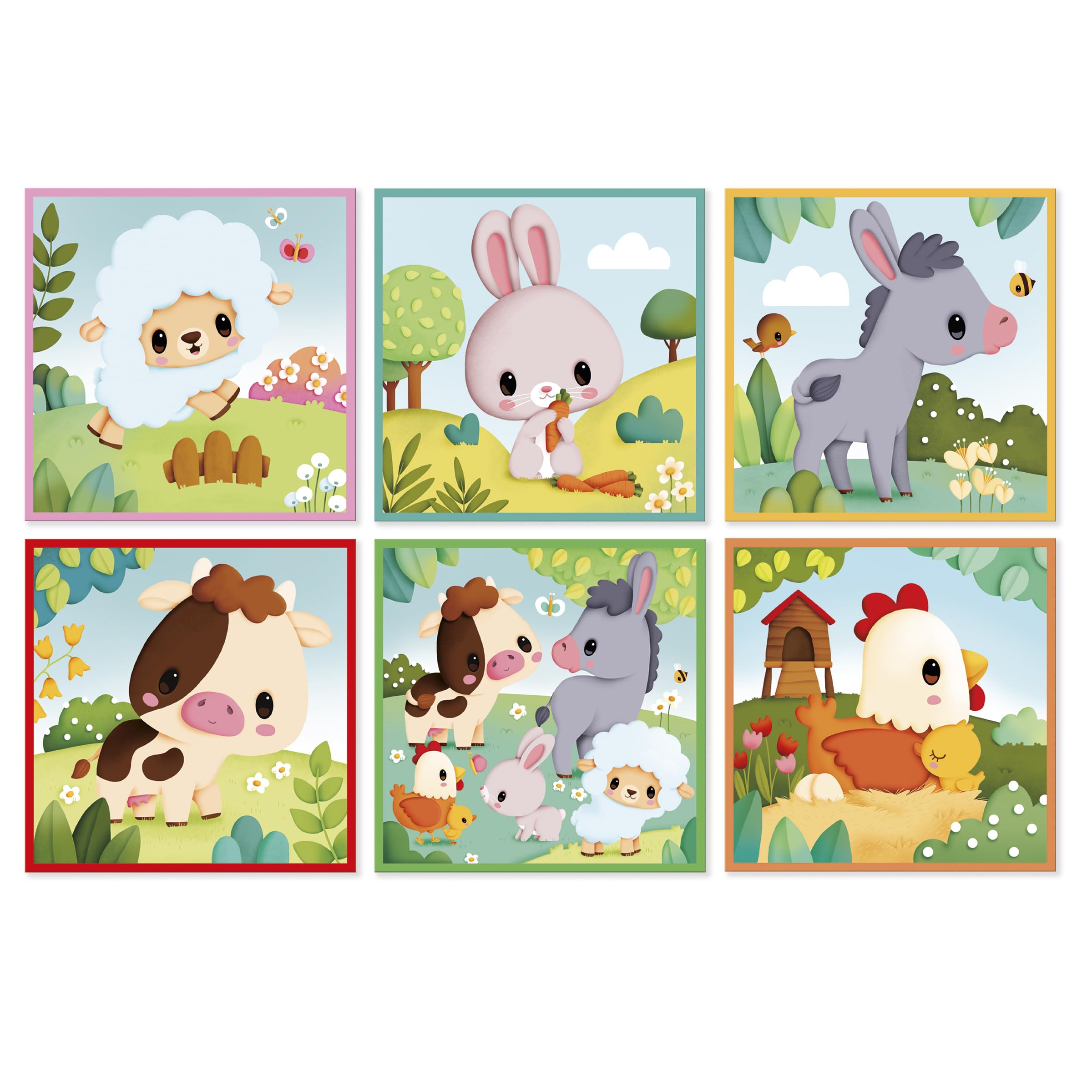 janod-puzzle-cubes-carton-ferme-9-cubes-6-puzzles-animaux-d-s-2-ans image 4
