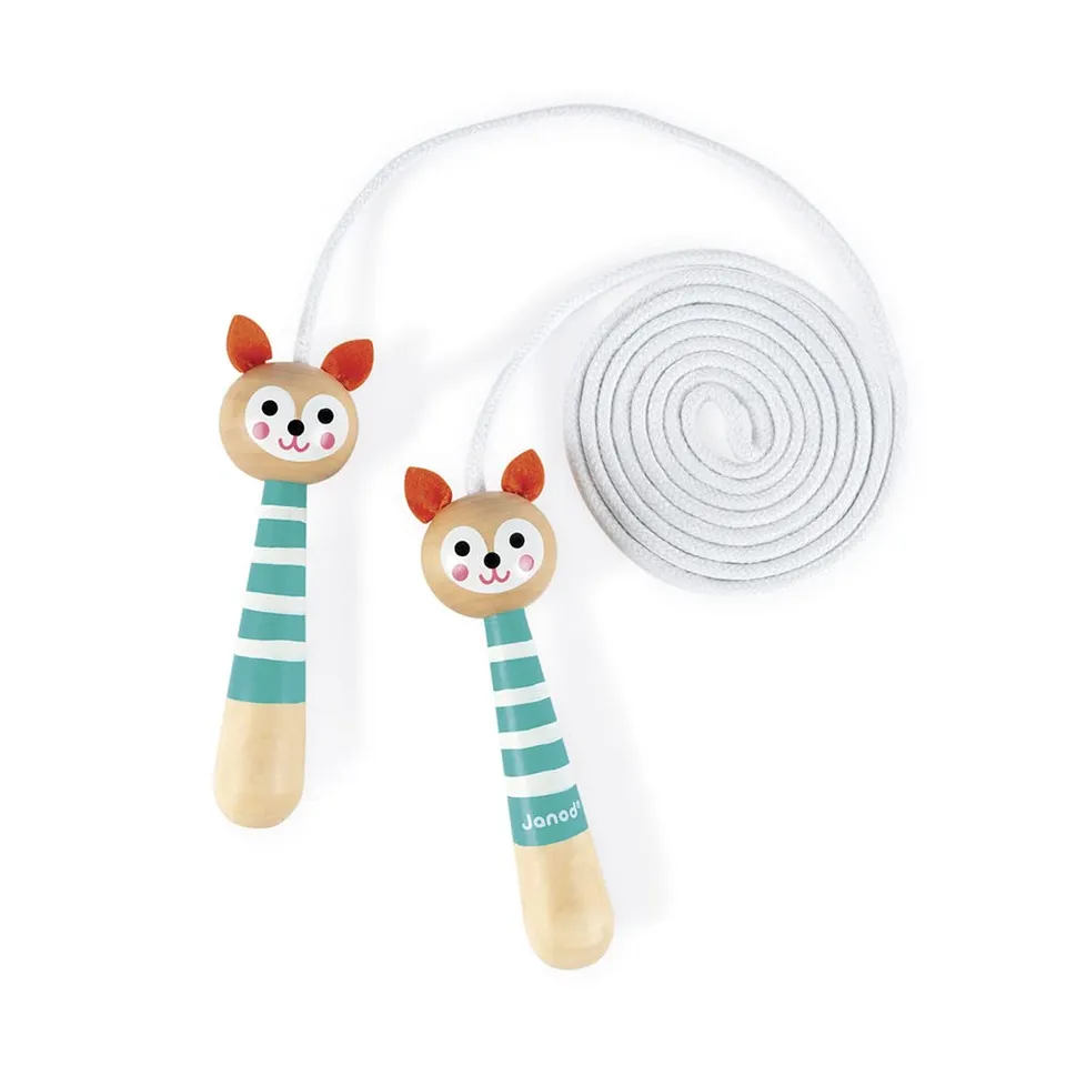 janod-corde-sauter-renard-happy-garden-corde-bois-2-m-tres-ajustable image 1