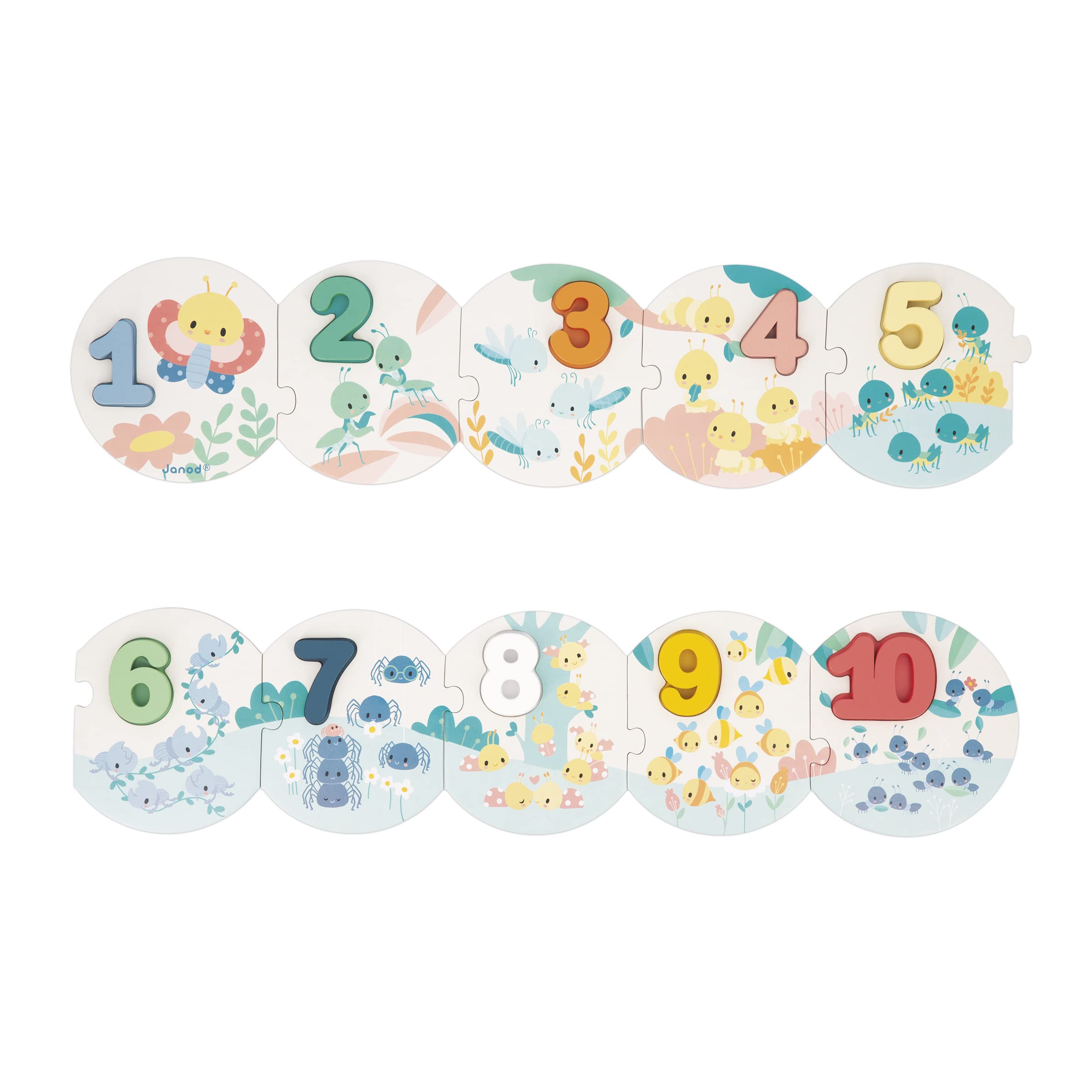 janod-puzzle-pure-mes-premiers-chiffres-j08042-puzzle-10-pi-ces-10-chiffres-en-b image 1