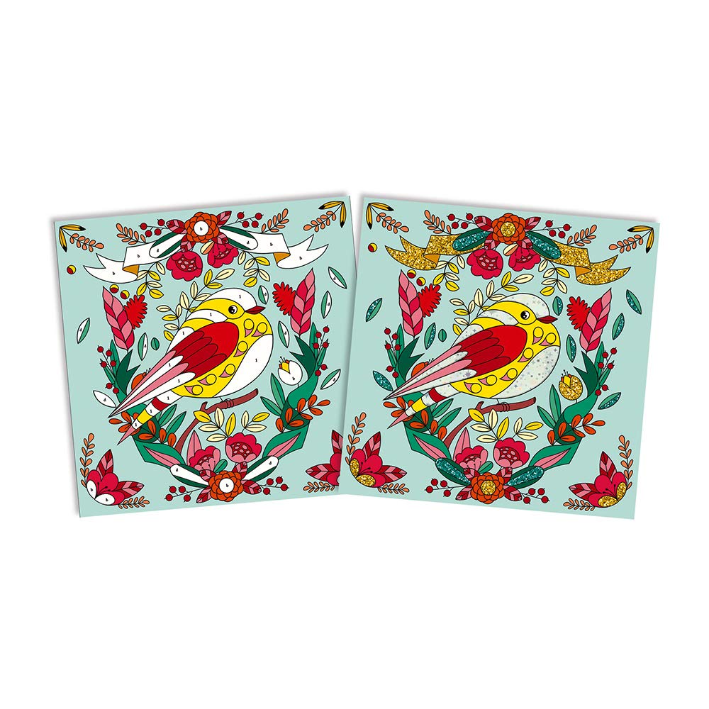 janod-kit-cr-atif-paillettes-et-dorures-oiseaux-8-tableaux image 3