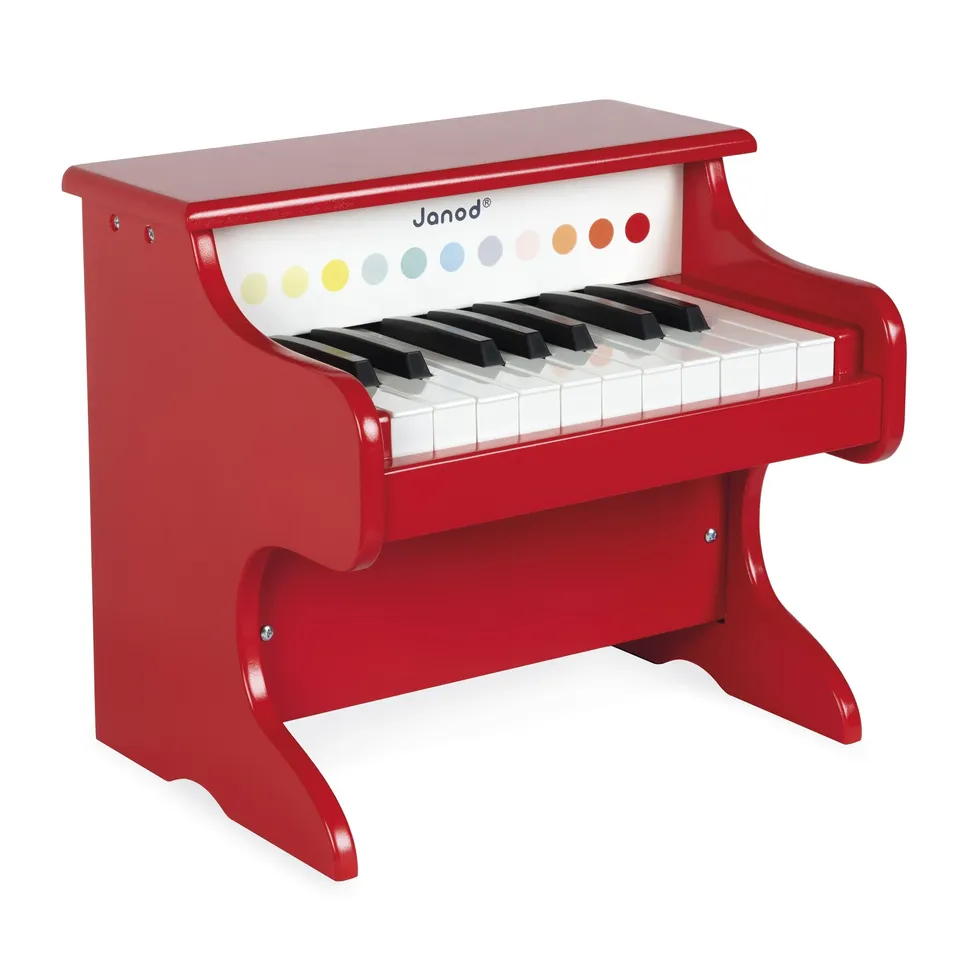janod-mon-premier-piano-lectronique-en-bois-confetti-j07618-multicolore-18-touch image 1