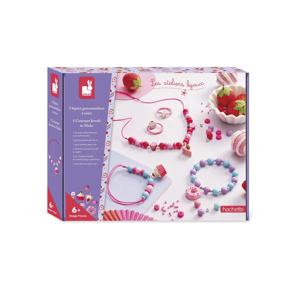 janod-j09183-kit-5-bijoux-cr-er-gourmandises-donuts-cupcakes image 1