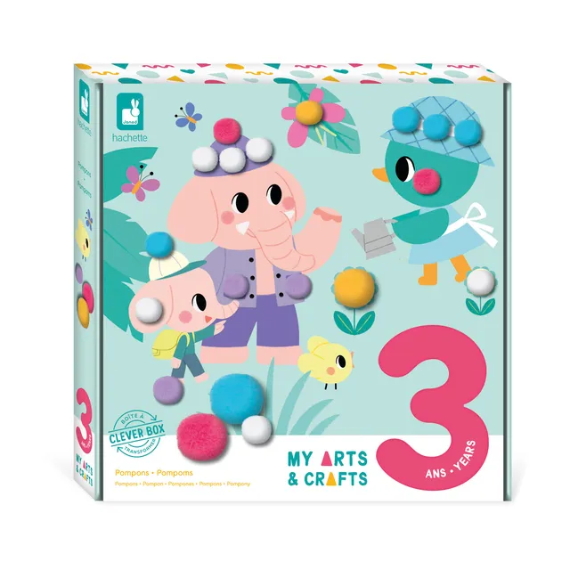 janod-my-arts-crafts-coffret-pompon-j07741-kit-loisir-cr-atif-4-tableaux image 1