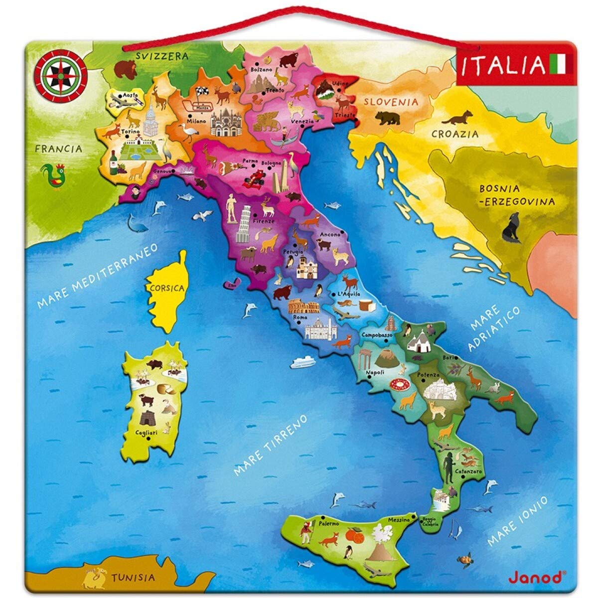 janod-carte-d-italie-magn-tique-j05488-puzzle-bois-20-pi-ces-7-12-ans image 3