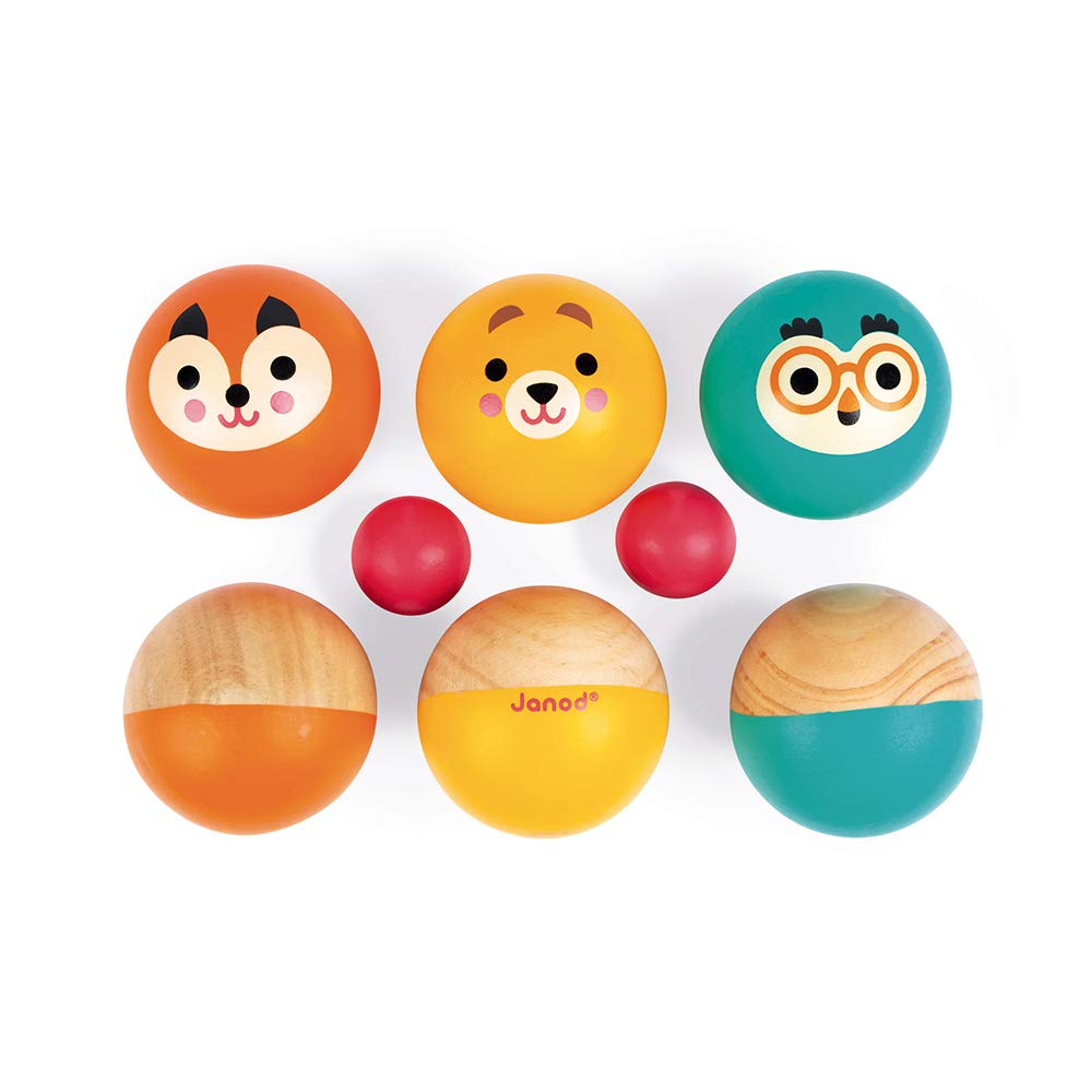 janod-happy-garden-jeu-de-p-tanque-en-bois-enfant-6-boules-2-cochonnets image 2