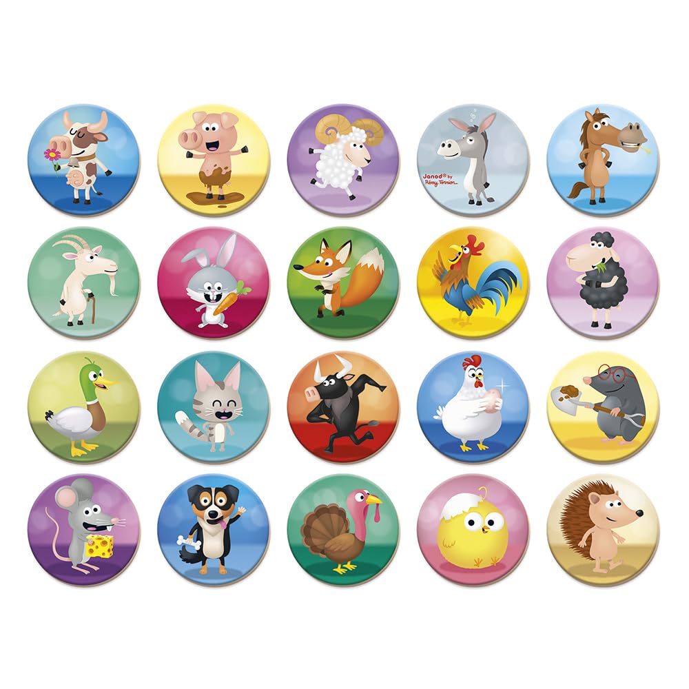 janod-m-mo-rigolooo-j02736-jeu-de-m-moire-animaux-40-cartes image 2