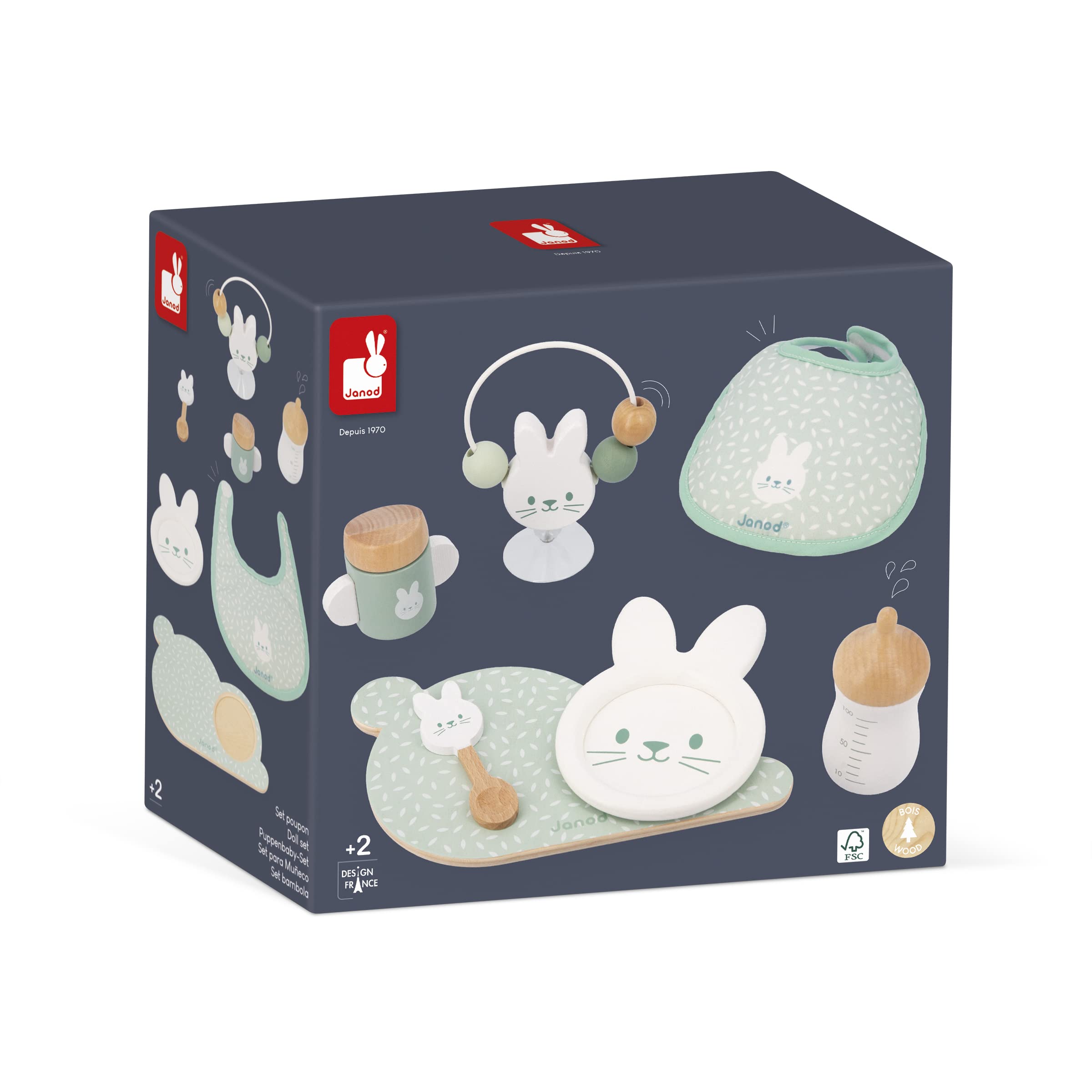 janod-zen-set-d-jeuner-et-bavoir-lapin-jouet-d-imitation-poupon-7-accessoires-en image 4