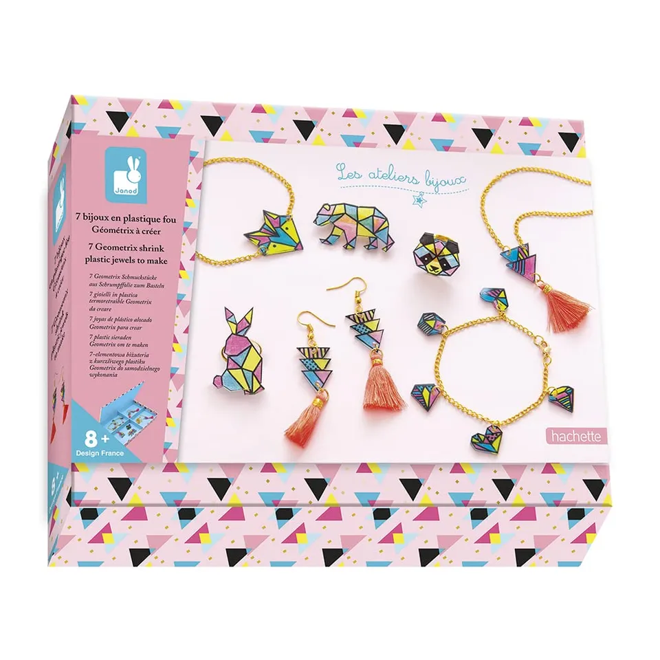 janod-les-ateliers-bijoux-j07996-coffret-7-bijoux-plastique-fou-g-om-trix-cr-er image 1