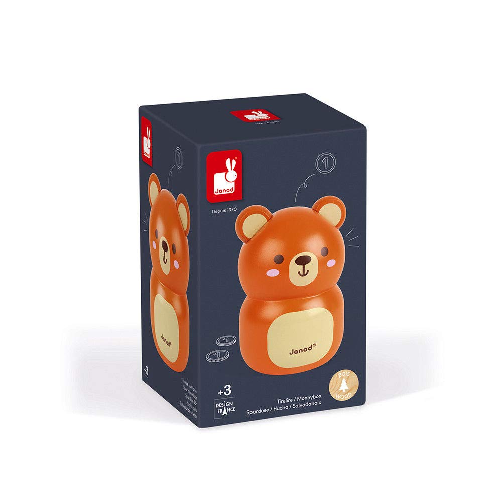 janod-tirelire-enfant-ours-brun-en-bois-j04652-14-5-cm-d-s-3-ans image 6