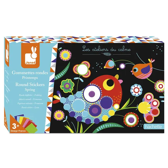 janod-les-ateliers-du-calme-coffret-gommettes-rondes-printemps-j07880 image 1