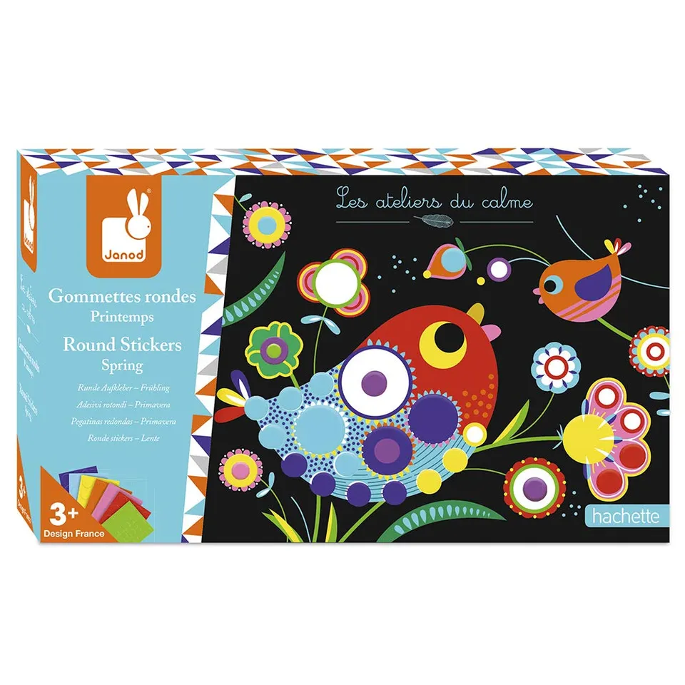 janod-les-ateliers-du-calme-coffret-gommettes-rondes-printemps-j07880 image 1