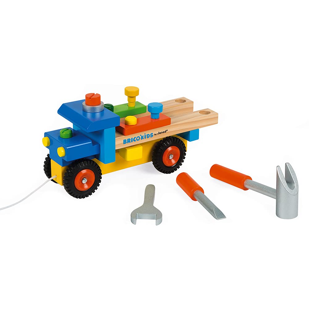janod-brico-kids-j05022-camion-de-bricolage-en-bois-2-en-1-promener image 3