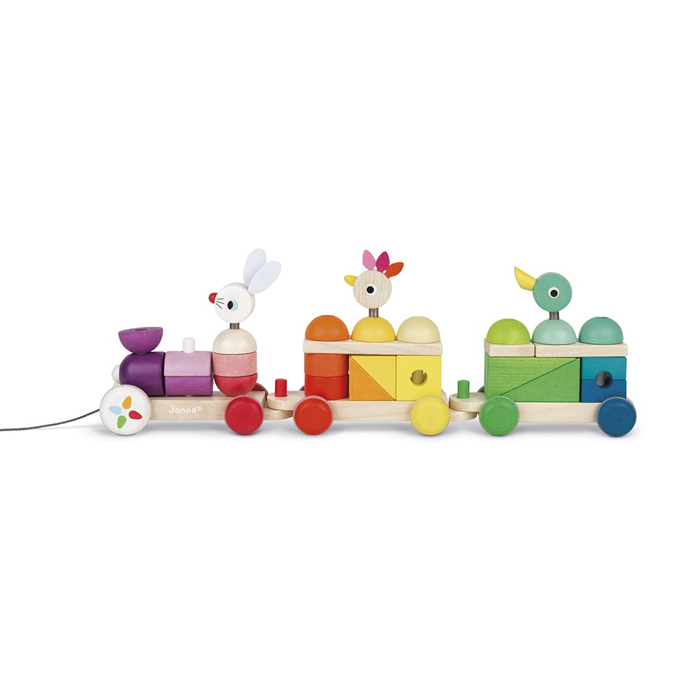 janod-j08202-train-g-ant-multicolore-en-bois-zigolos-tirer-2-en-1-d-s-1-an image 2